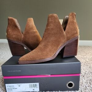 Vince Camuto Suede Ankle Booties Pointy Toes